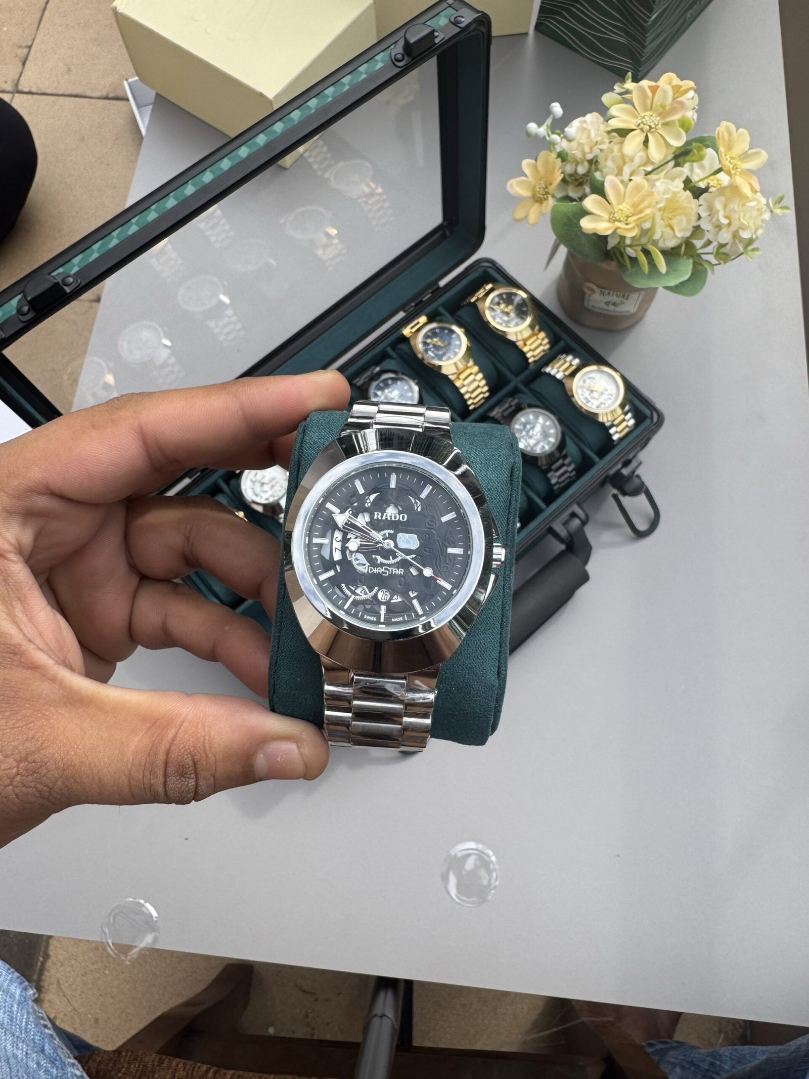 Rado silver black Diastar